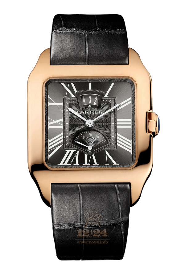 Cartier Santos de Cartier Watch W2020068 38 mm Pink gold Case Gray Dial
