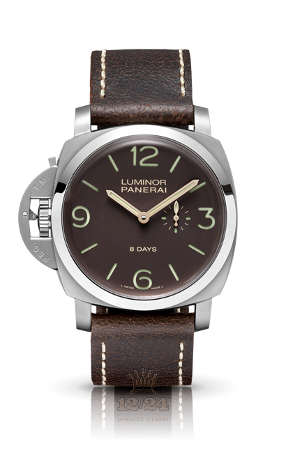 Panerai 2011 Watch PAM00368 47 mm Titanium Case Brown (chocolate) Dial
