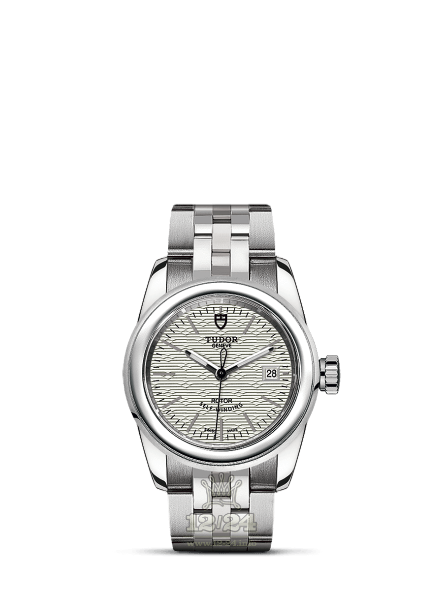 Tudor Glamour Watch M51000-0005 26 mm Stainless steel Case Silver Dial