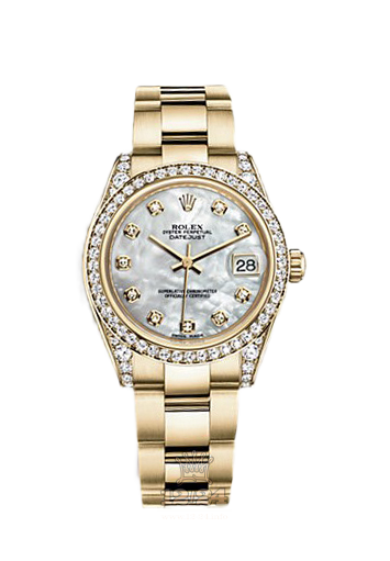 Rolex Datejust Watch 178158-0033 31 mm Yellow gold Case White Dial