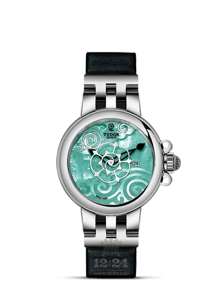 Tudor Clair De Rose Watch 35400-0016 30 mm Stainless steel Case Green Painted Dial