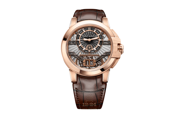 Harry Winston The Ocean Collection Watch OCEABD42RR001 42 mm Pink gold Case Gray Dial