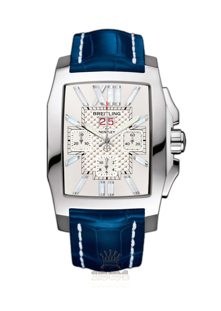 Breitling Breitling for Bentley Watch A4436512/G632/746P/A20BA.1 55 mm Stainless steel Case White Silver Dial