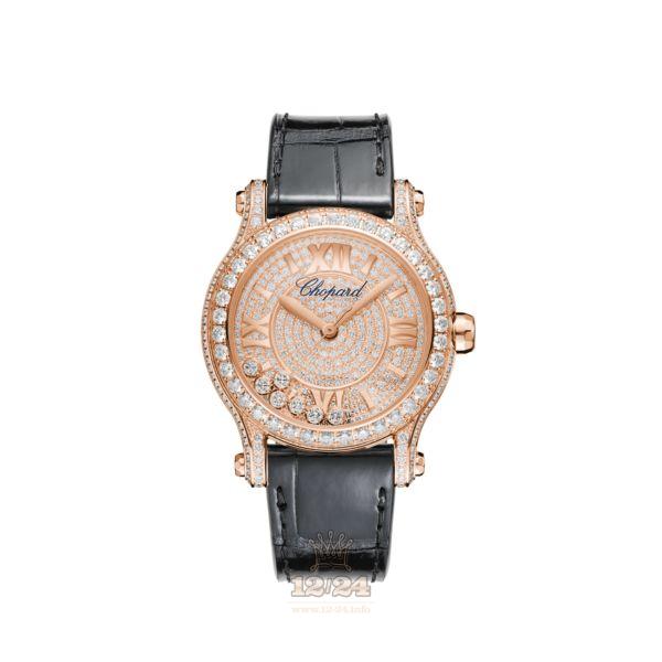 Chopard Happy Sport Watch 274891-5001 36 mm Pink gold Case