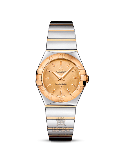 Omega Constellation Watch 123.20.27.60.08.002 27 mm Steel / Yellow gold Case Golden Dial