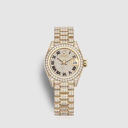 Rolex Lady-Datejust Watch 279458rbr-0001 28 mm Yellow gold Case