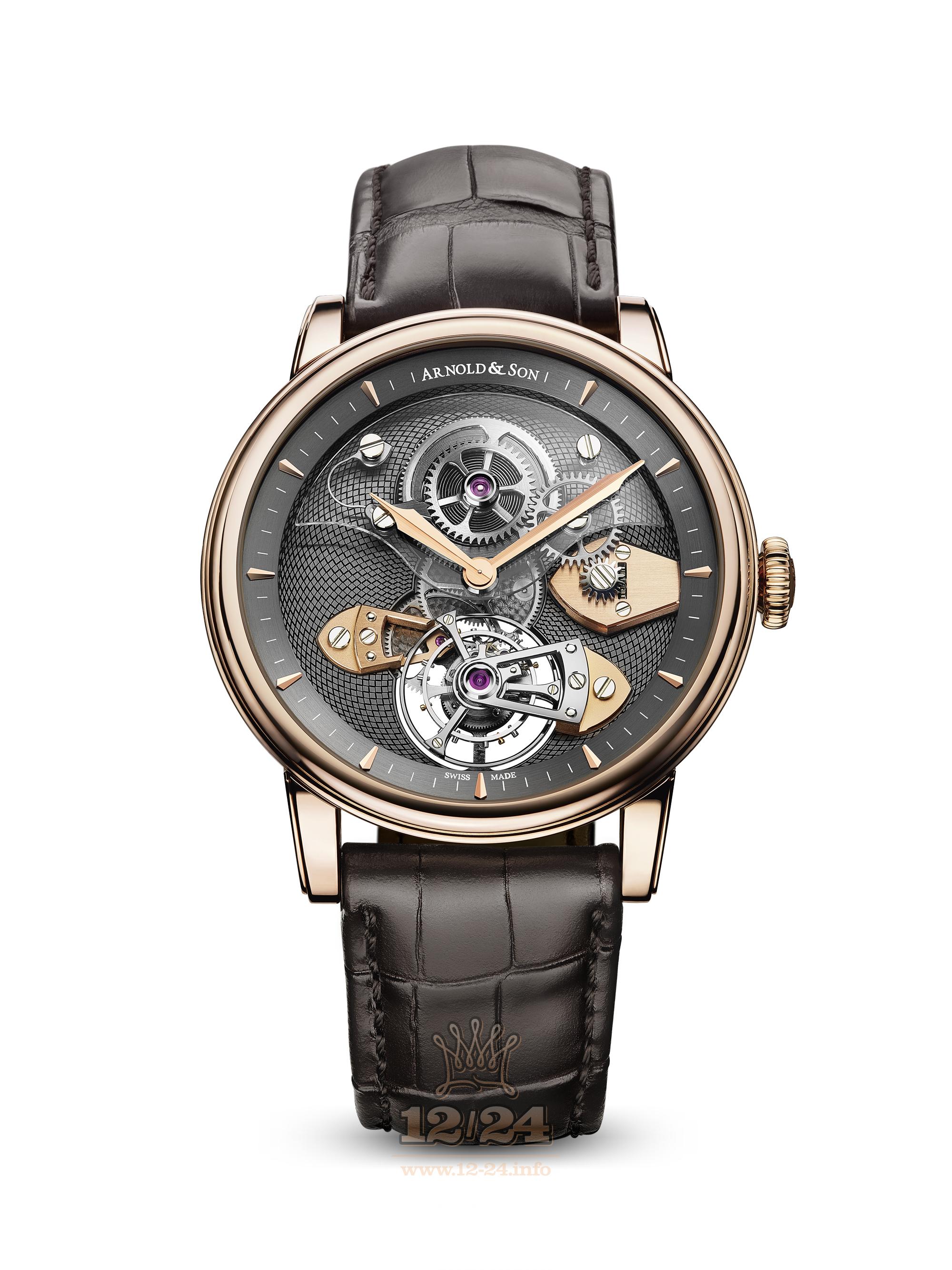 Arnold Son Royal Collection Watch 1SJAR.V01A.C112A 44 mm Red gold Case Gray Dial