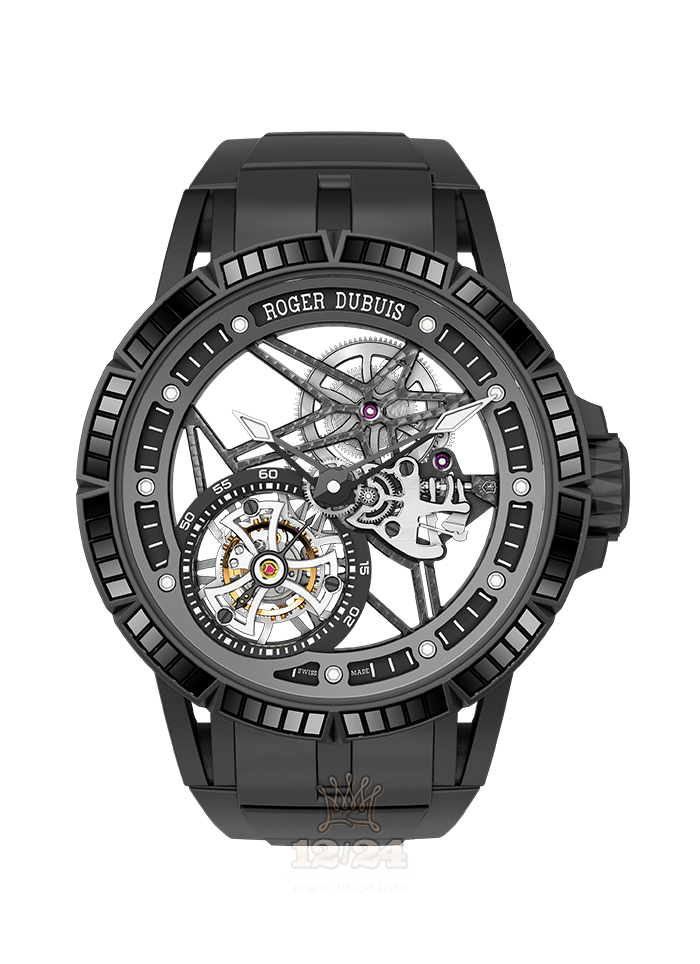 Roger Dubuis Excalibur Watch RDDBEX0531 45 mm Titanium Case Black Dial