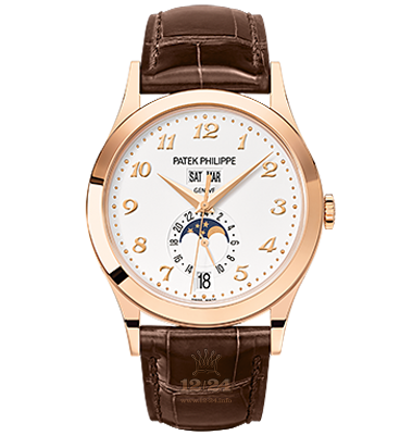 Patek Philippe Complications Watch 5396R-012 38 mm Pink gold Case Silver Dial