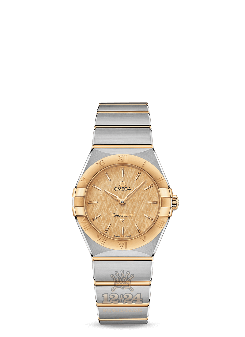 Omega Constellation Watch 131.20.28.60.08.001 28 mm Steel / Yellow gold Case Golden Dial