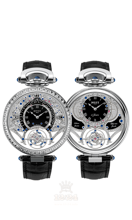 Bovet Fleurier Grandes Complications Watch AIQPR004-SB1 46 mm White gold Case Black Dial