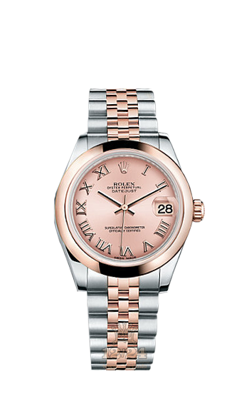 Rolex Datejust Watch 178241-0064 31 mm Steel / Pink gold Case Pink Dial