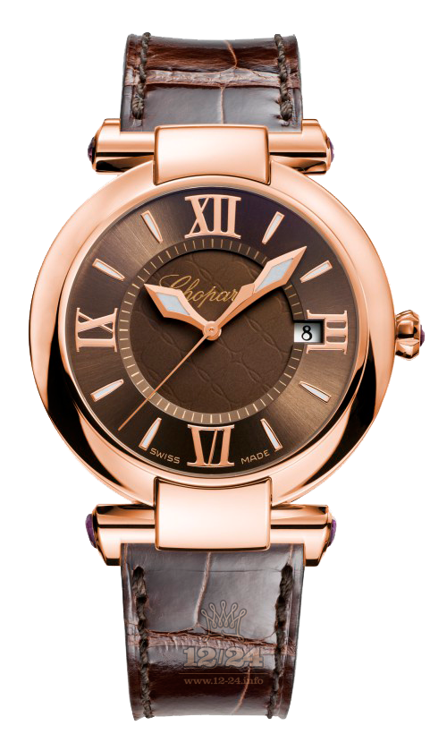 Chopard Imperiale Watch 384221-5009 36 mm Pink gold Case Brown (chocolate) Dial