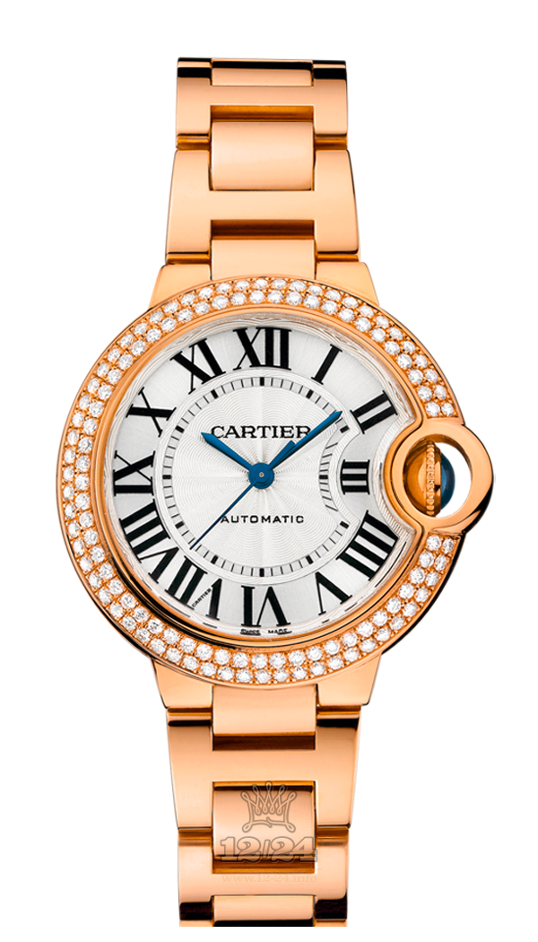 Cartier Ballon Bleu de Cartier Watch WE902064 33 mm Pink gold Case Silver Dial