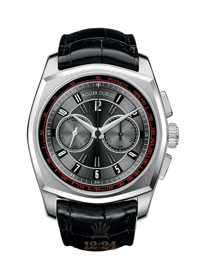 Roger Dubuis La Monegasque Watch RDDBMG0005 44 mm Stainless steel Case Black Gray Dial