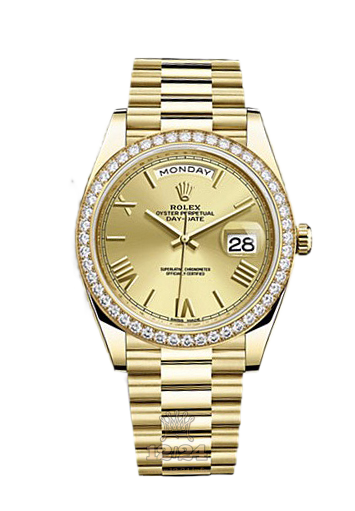 Rolex Day-Date Watch 228348rbr-0003 40 mm Yellow gold Case Golden Dial