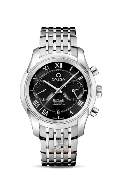 Omega De Ville Watch 431.10.42.51.01.001 42 mm Stainless steel Case Black Dial