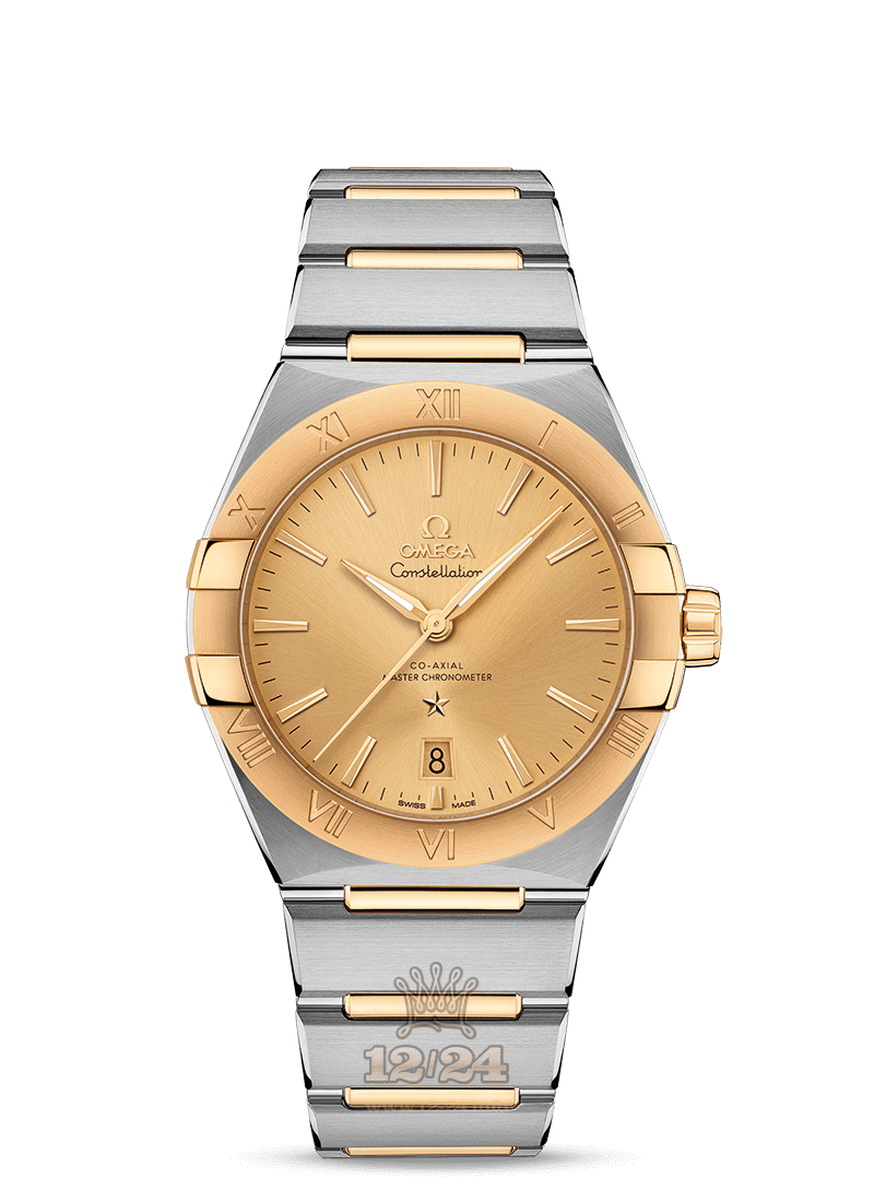 Omega Constellation Watch 131.20.39.20.08.001 39 mm Stainless steel Yellow gold Case Golden Dial