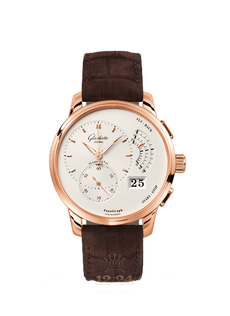 Glashutte Pano Watch 1-61-03-25-15-05 40 mm Pink gold Case White Dial