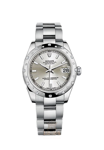 Rolex Datejust Watch 178344-0026 31 mm Steel / White gold Case Silver Dial