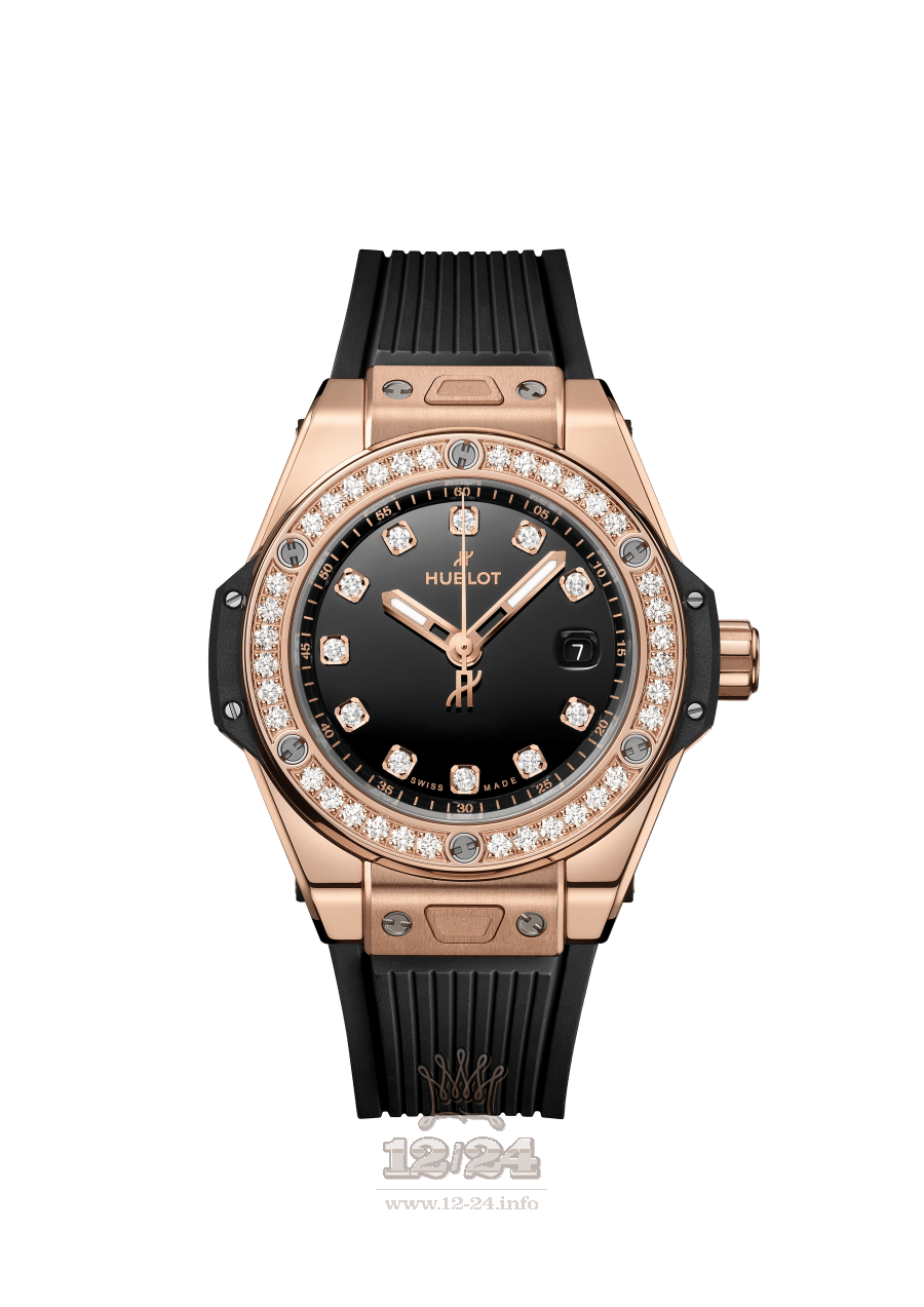 Hublot Big Bang Watch 485.OX.1280.RX.1204 33 mm Pink gold Case Black Dial