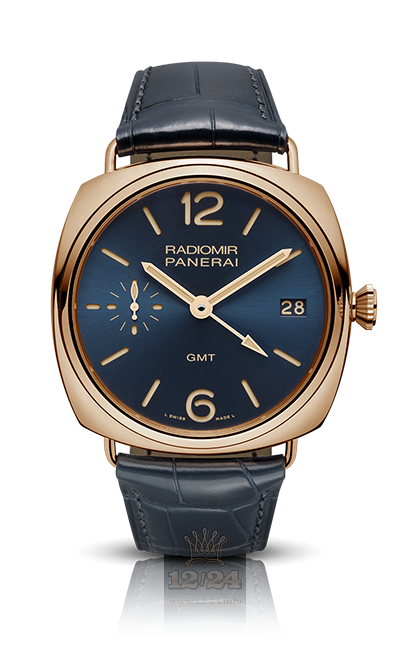 Panerai 2014 Watch PAM00598 47 mm Red gold Case Dark blue Dial