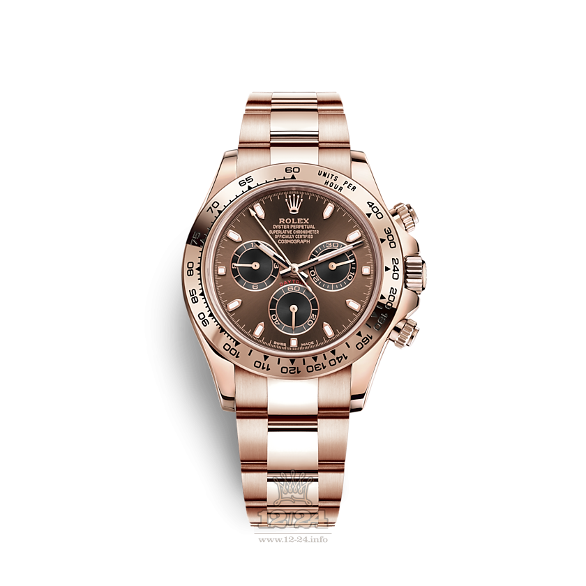 Rolex Cosmograph Daytona Watch 116505-0013 40 mm Pink gold Case Black Brown (chocolate) Dial