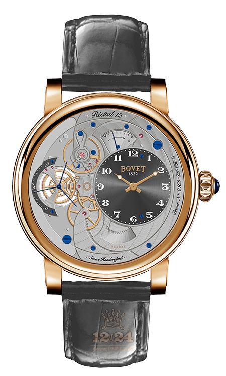 Bovet Dimier Watch R120005 42 mm Pink gold Case Gray Dial