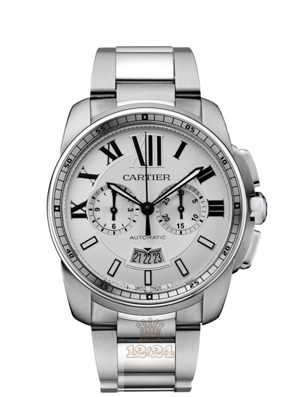 Cartier Calibre de Cartier Watch W7100045 42 mm Stainless steel Case Silver Dial