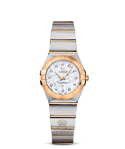 Omega Constellation Watch 123.20.24.60.55.002 24 mm Steel / Yellow gold Case White Dial
