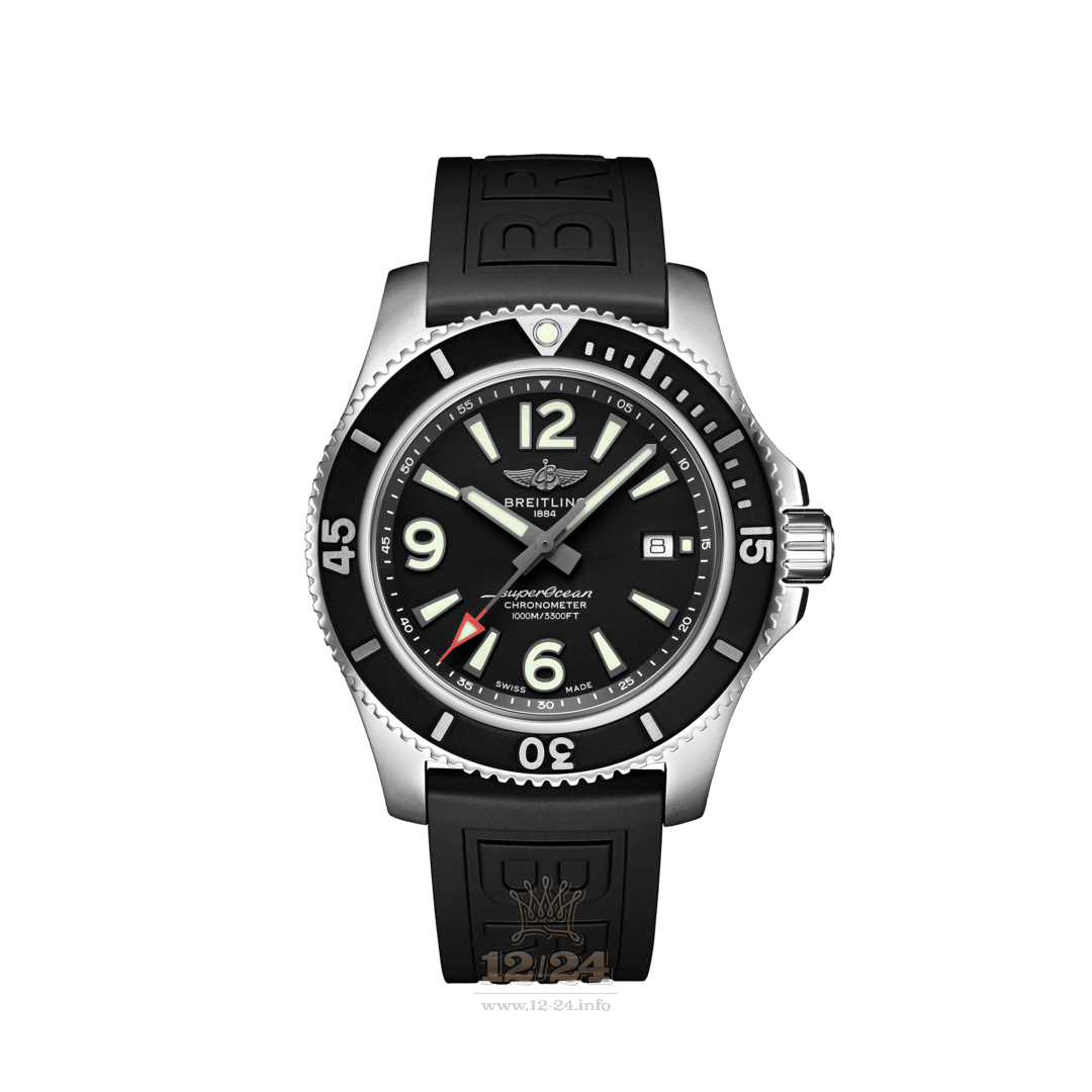 Breitling Superocean Watch A17367D71B1S1 44 mm Stainless steel Case Black Dial