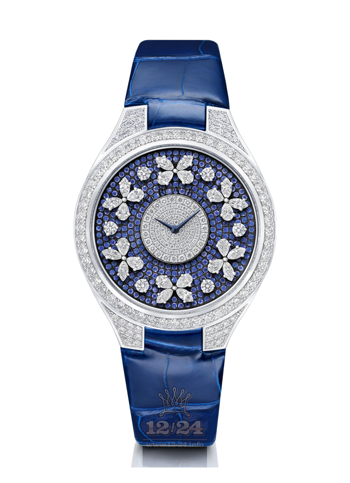 Graff Disco Butterfly Watch FBF38WGDS White gold Case Silver Dark blue Dial