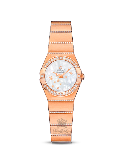 Omega Constellation Watch 123.55.24.60.05.004 24 mm Pink gold Case White Dial