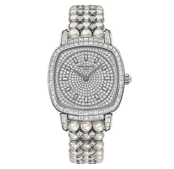 Patek Philippe Gondolo Watch 7042/100G-010 31 mm White gold Case Silver Dial