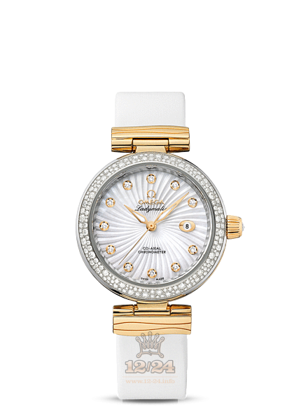 Omega Ladymatic Watch 425.27.34.20.55.002 34 mm Steel / Yellow gold Case White Dial
