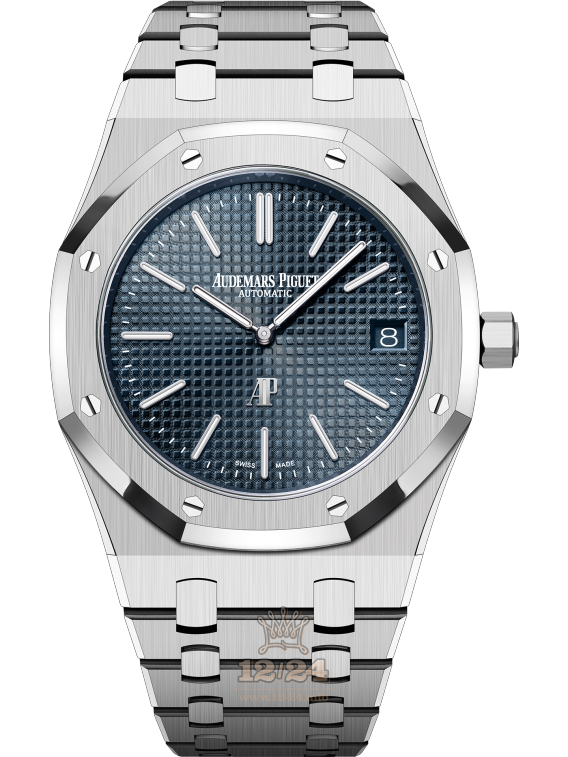 Audemars Piguet Royal Oak Watch 16202ST.OO.1240ST.01 41 mm Stainless steel Case Dark blue Dial
