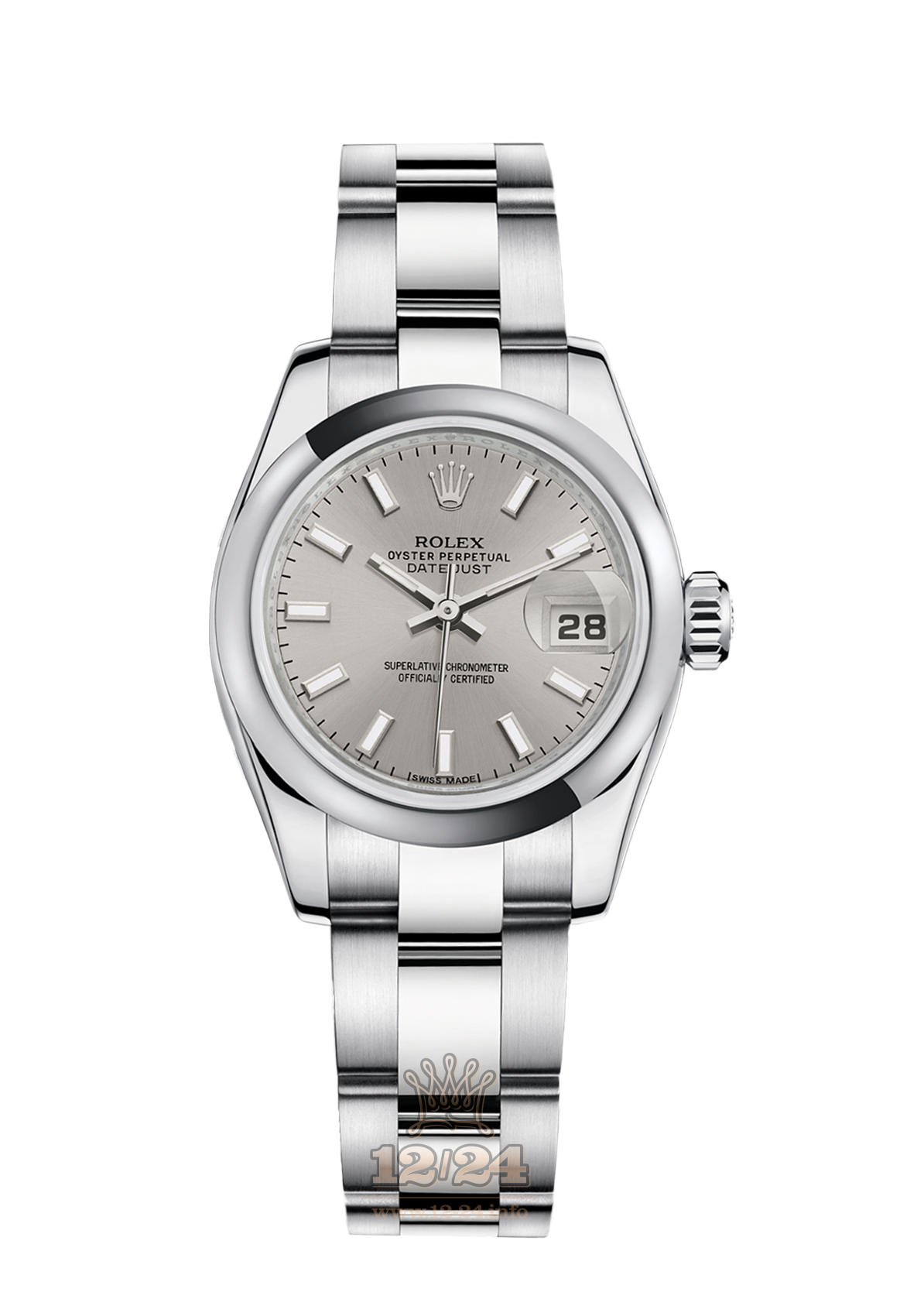 Rolex Lady-Datejust Watch 179160-0023 26 mm Stainless steel Case Silver Dial