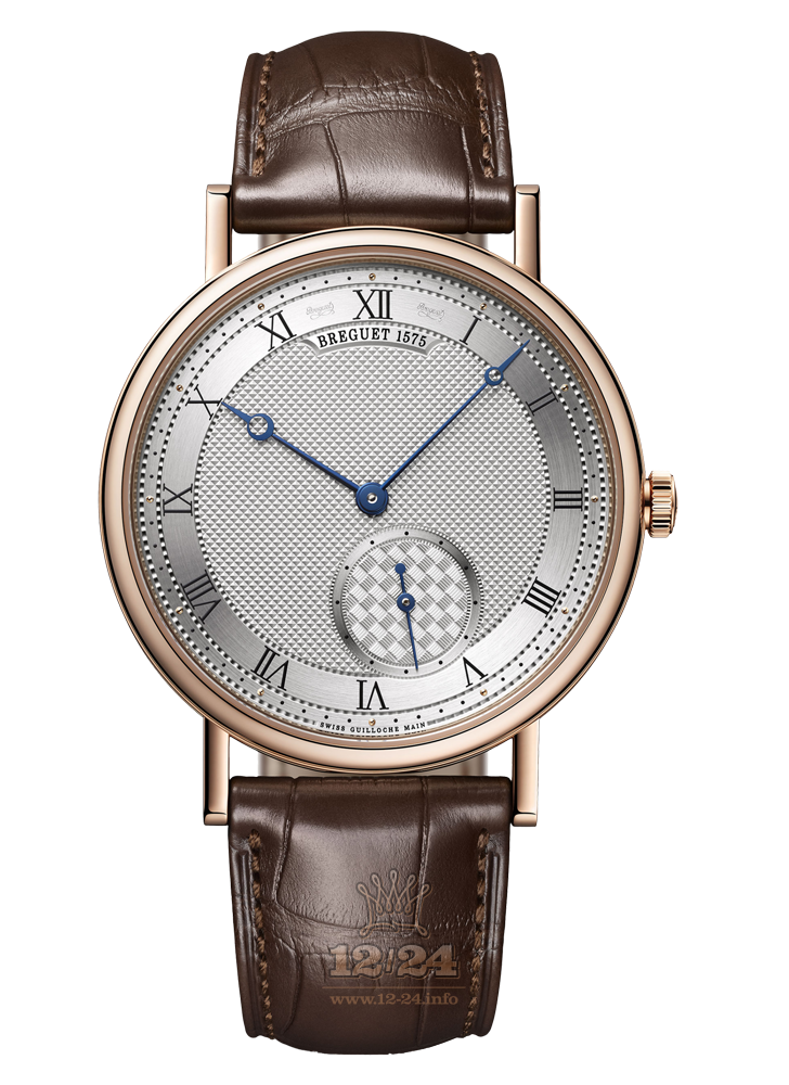Breguet Classique Watch 7147BR/12/9WU 40 mm Pink gold Case Silver Dark blue Dial