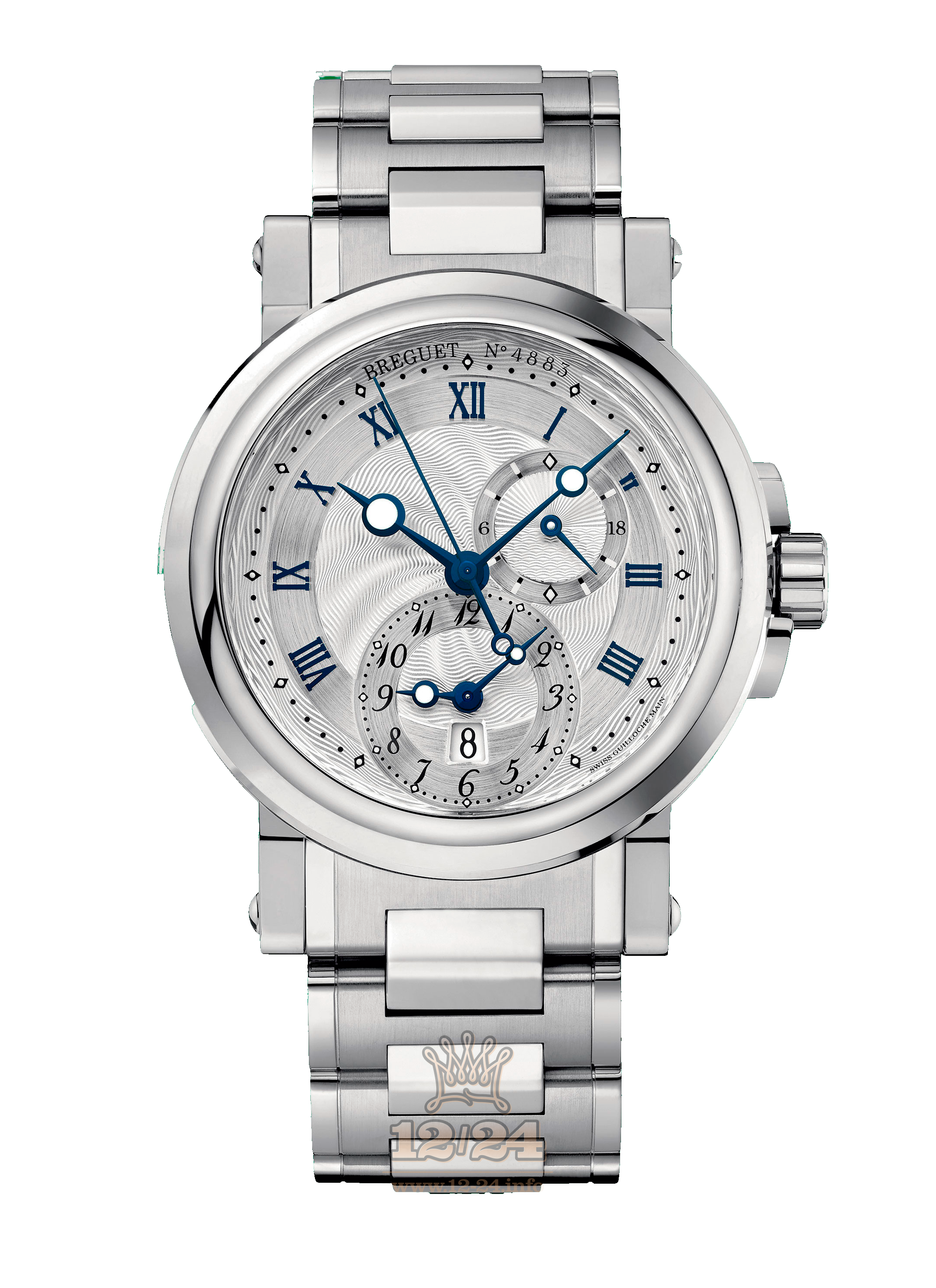 Breguet Marine Watch 5857ST/12/SZ0 42 mm Stainless steel Case Silver Dial
