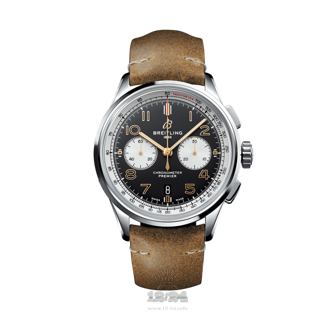 Breitling Premier Watch AB0118A21B1X1 42 mm Stainless steel Case Black Dial
