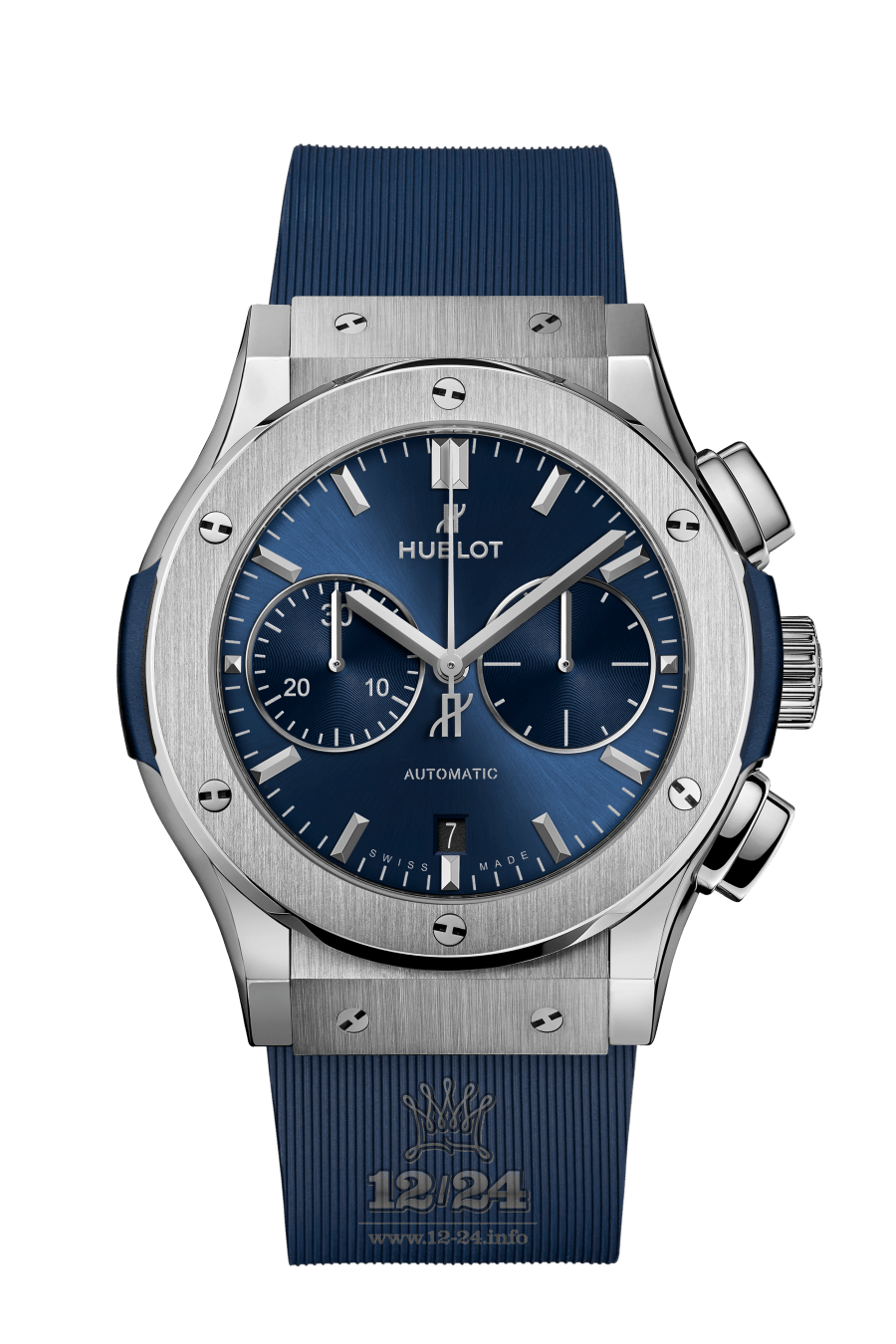Hublot Classic Fusion Watch 521.NX.7170.RX 45 mm Titanium Case Dark blue Dial