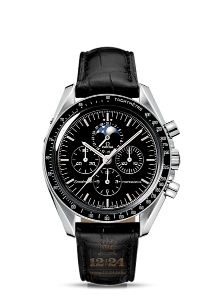 Omega Moonwatch Watch 3876.50.31 42 mm Stainless steel Case Black Dial