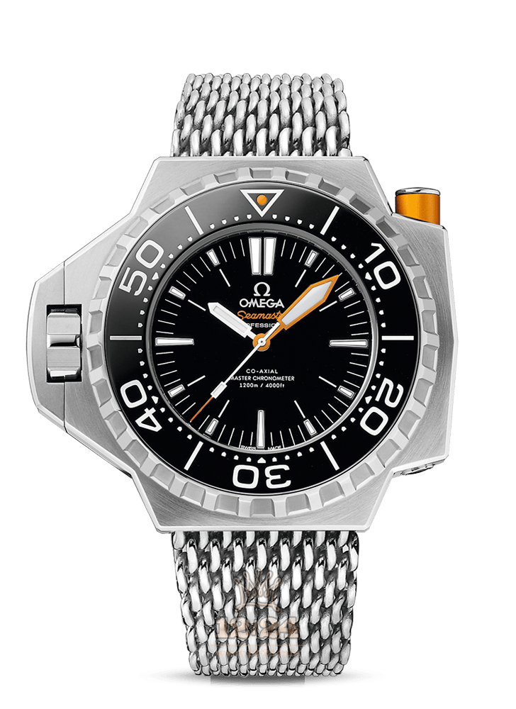 Omega Ploprof 1200 M Watch 227.90.55.21.01.001 55 mm Titanium Case Black Dial