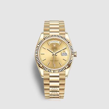 Rolex Day-Date Watch 128238-0045 36 mm Yellow gold Case Yellow Dial