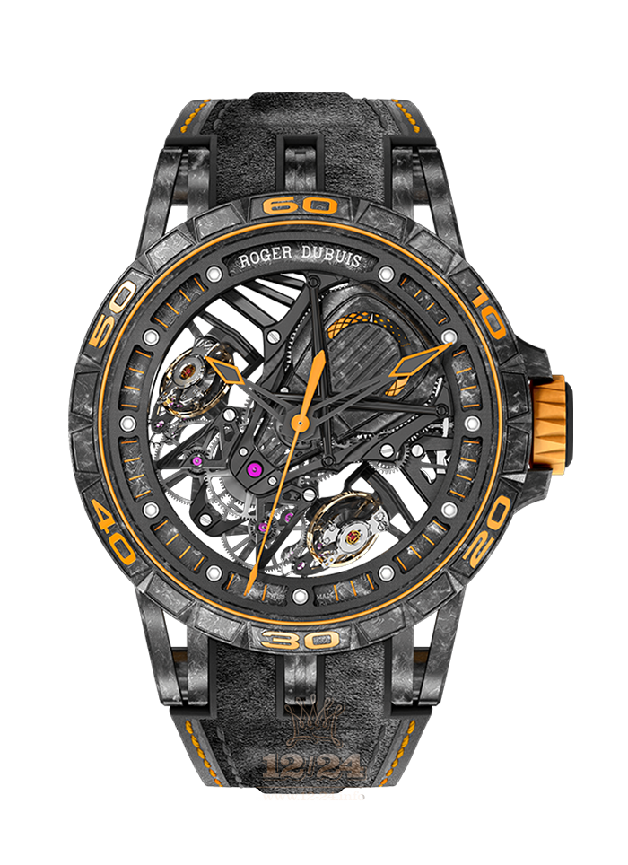 Roger Dubuis Excalibur Watch RDDBEX0624 45 mm Carbon Case Black Dial