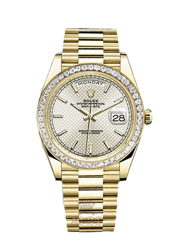 Rolex Day-Date Watch 228398tbr-0005 40 mm Yellow gold Case Silver Dial