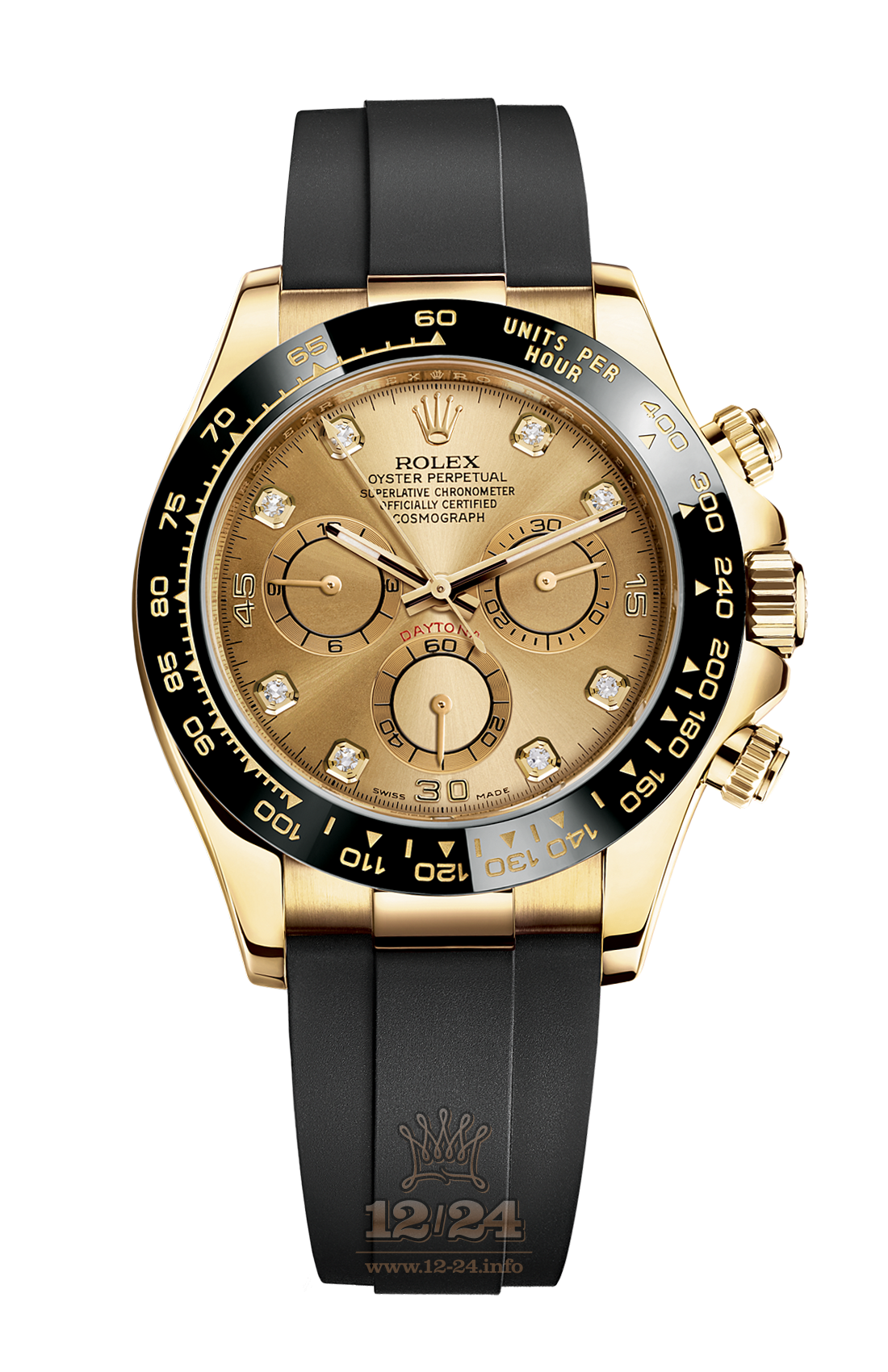 Rolex Cosmograph Daytona Watch 116518ln-0036 40 mm Yellow gold Case Golden Dial