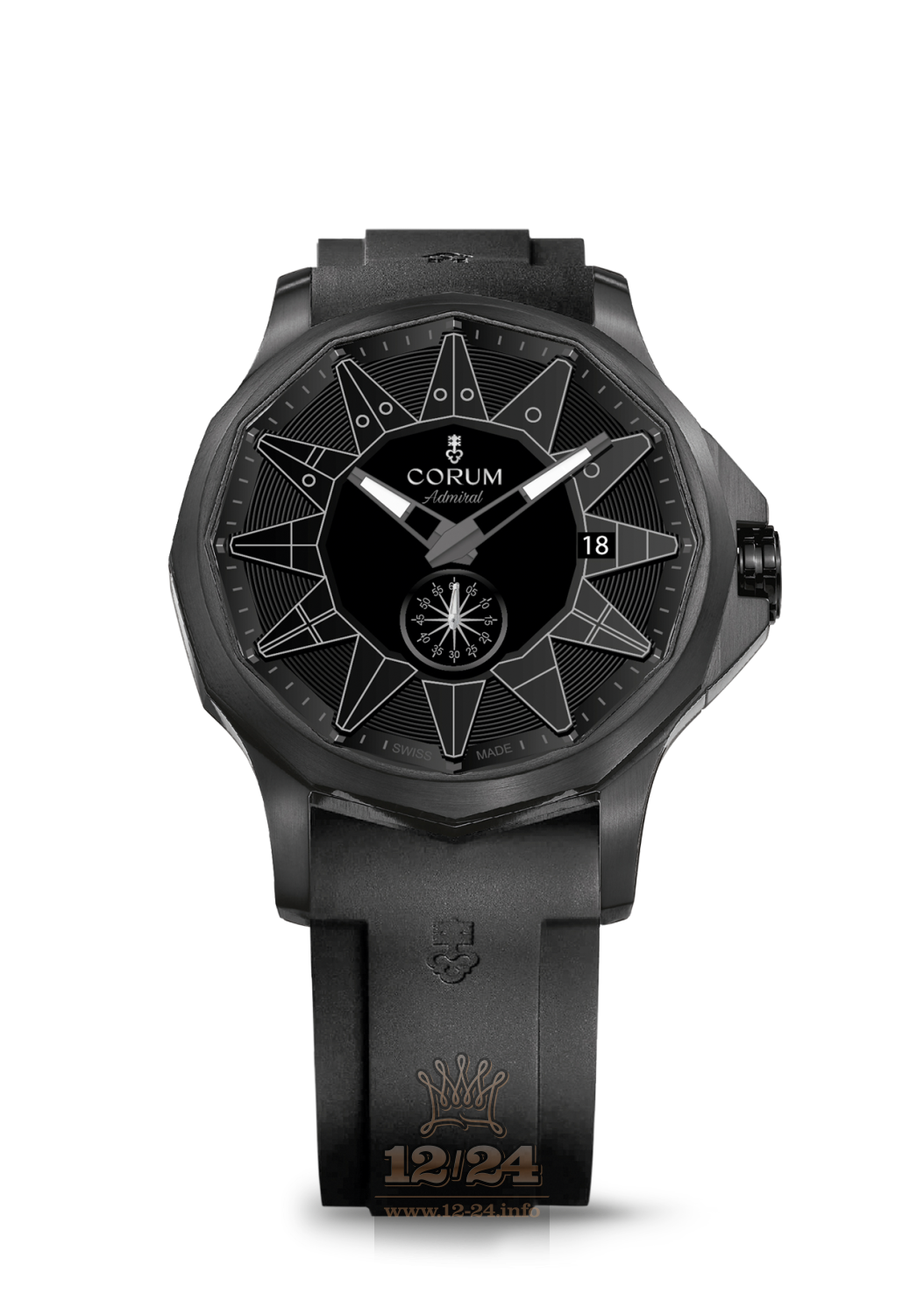 Corum Admiral Watch A395/03818 42 mm Stainless steel PVD coating Case Black Dial