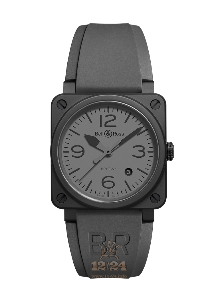 Bell & Ross Instruments Watch BR0392-COMMANDO-CE 42 mm Ceramics Case Gray Dial