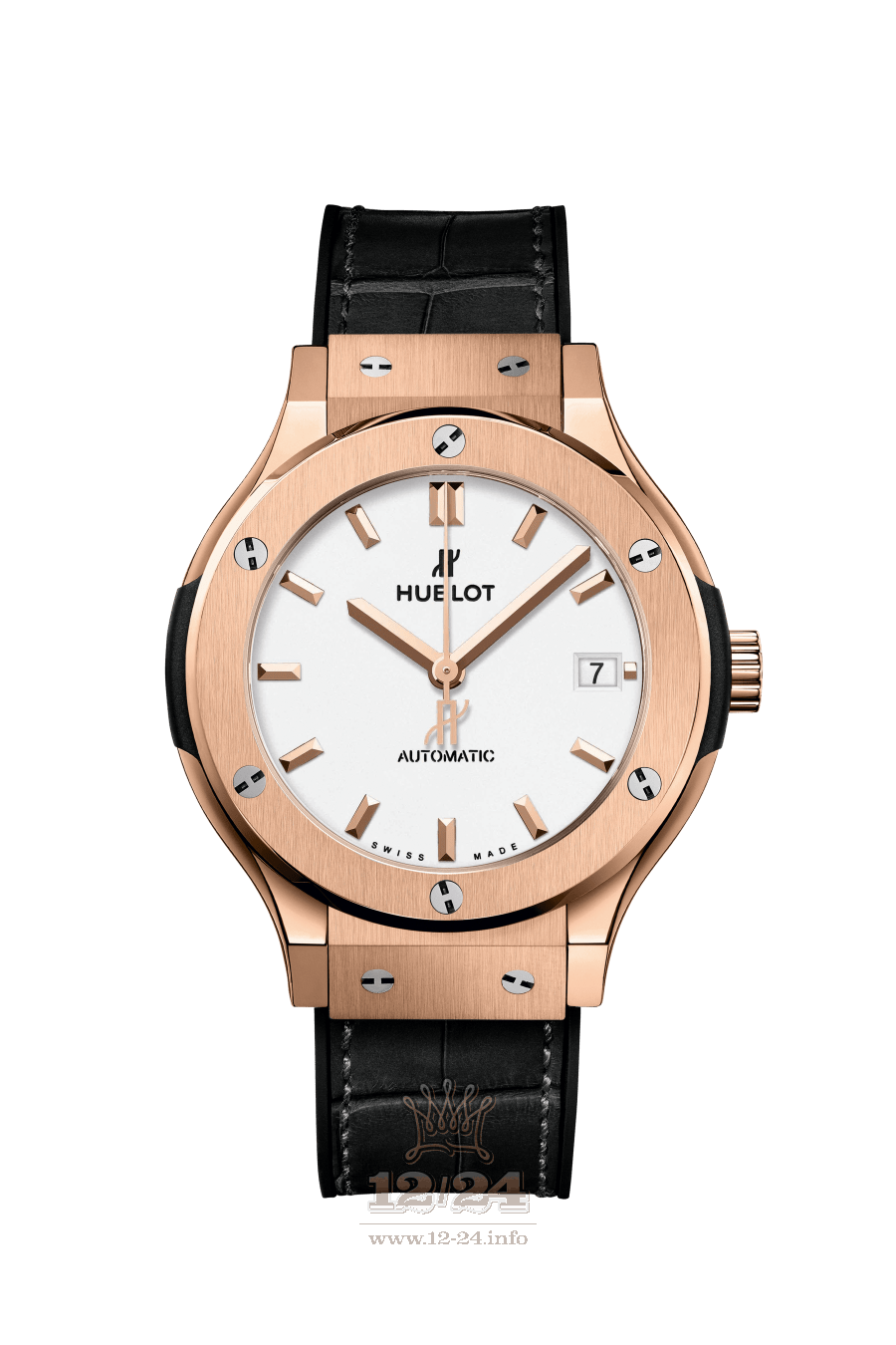 Hublot Classic Fusion Watch 565.OX.2611.LR 38 mm Pink gold Case White Dial